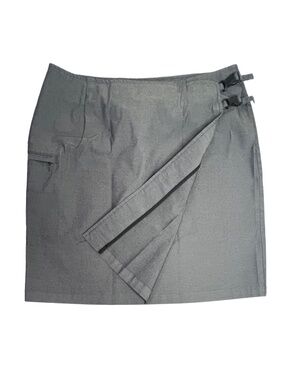 Adidas Wrap Skirt Gray Double Side Buckle Stretch
